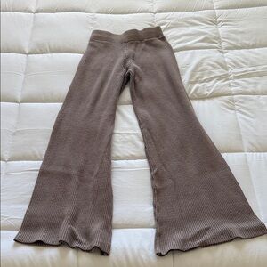 Sincerely Jules Kids Knit Flare Pants - Brown